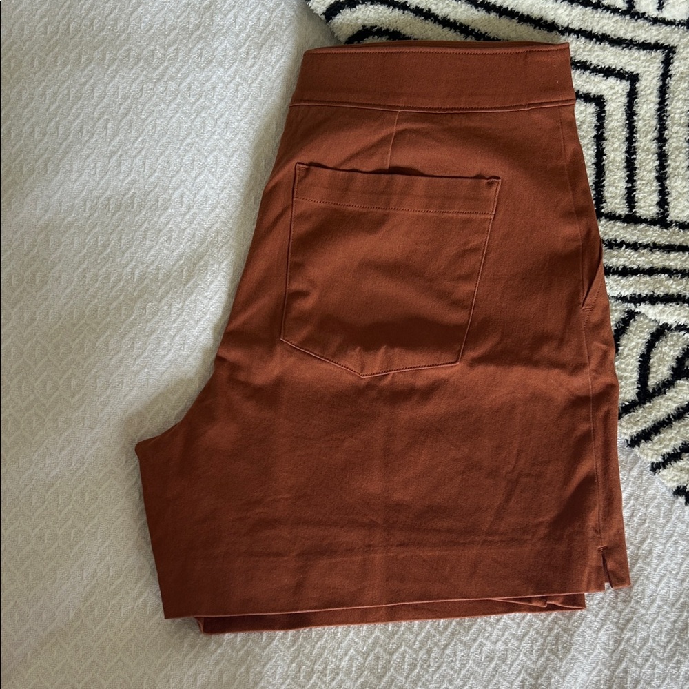 Spanx high rise flare shorts